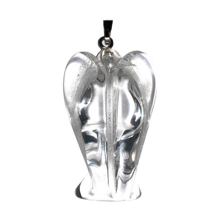 France Mineraux - Wholesale Individual Charm/Pendant - Rock Crystal Angel Pendant0