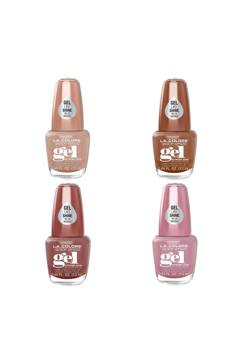 PINEAPPLE Beauty - Wholesale Nail Polish - LA Colors CLAC465 Boldly Nude Gel Polish Display Set - 24pc1