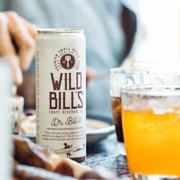 Wild Bill’s Craft Beverage Co. - Wholesale Soda/Carbonated Drink - Dr. Bill's - Premium Cane Sugar Soda, 12-Pack, Cans