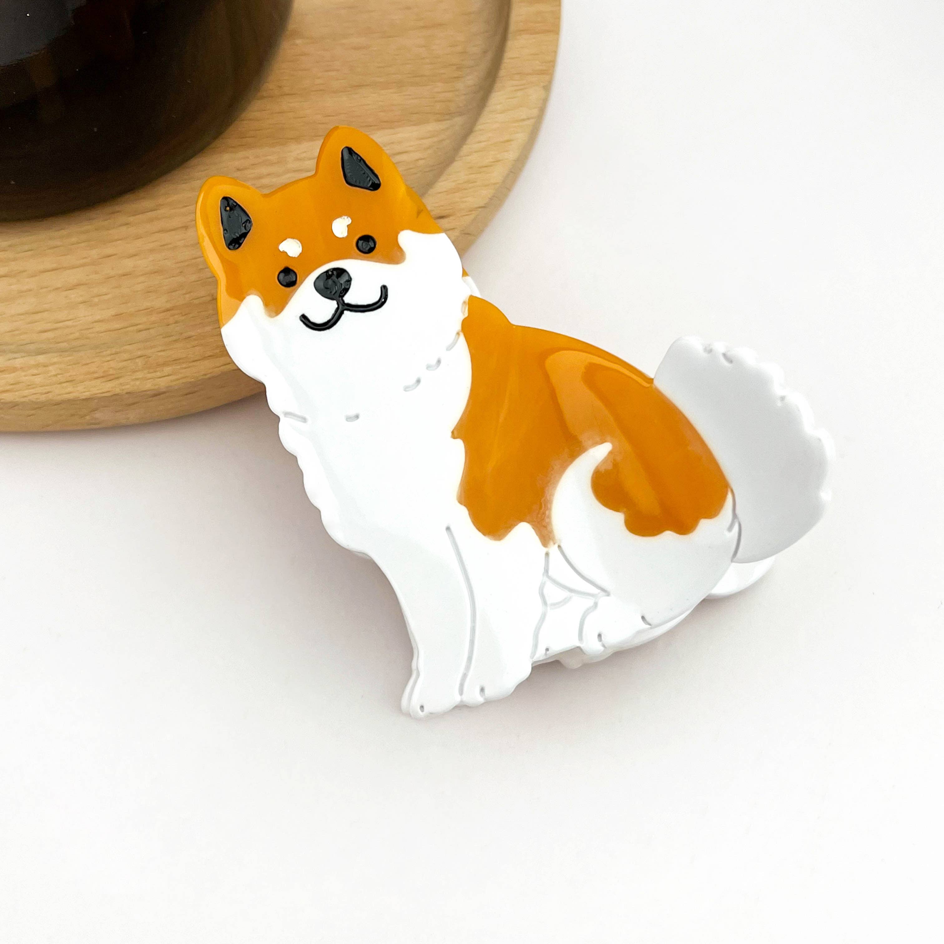 TheDivaSoap – Clips para cabelo - Mulher por atacado – Ganchos de Cabelo Série Acetato Cachorrinho, Grampos de Cabelo de Cachorro Fofo3