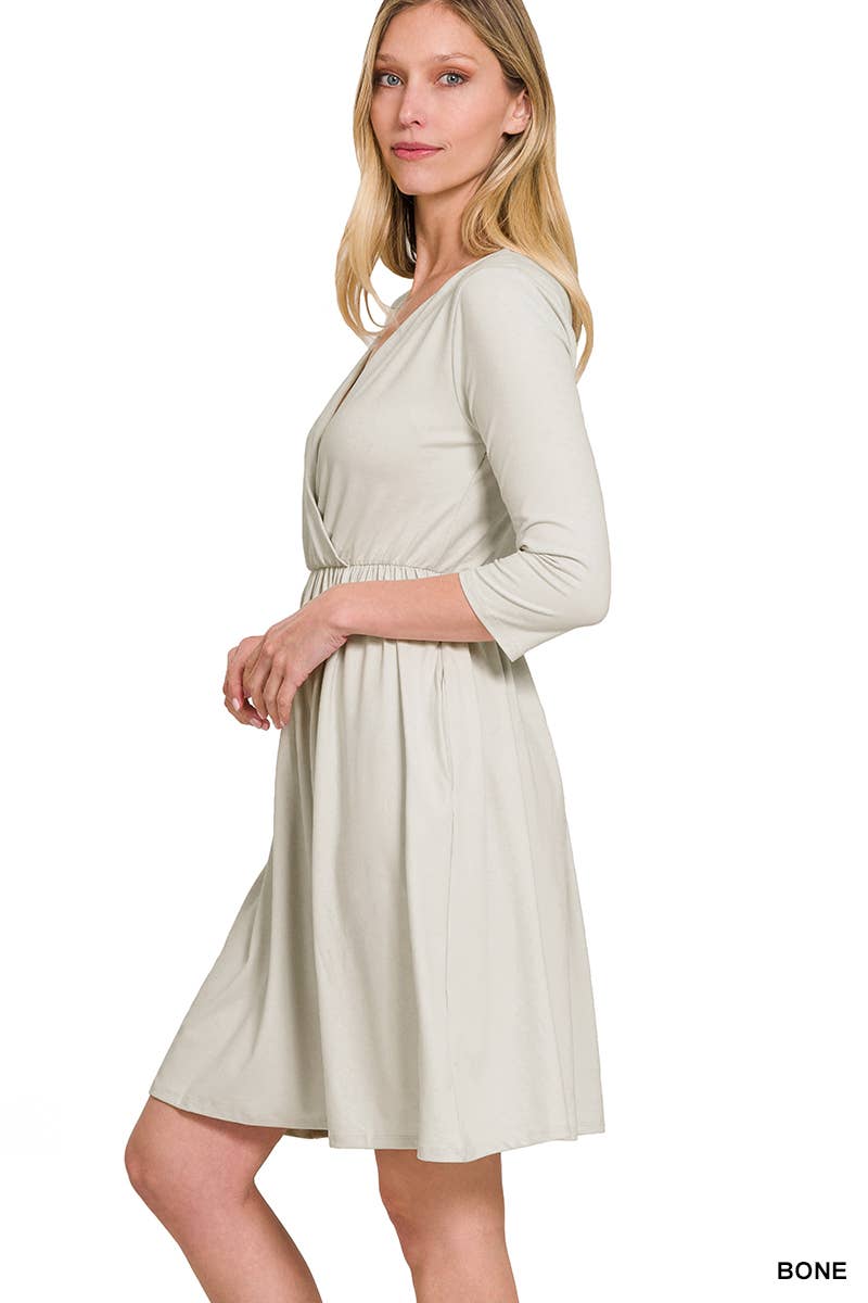 Vanilla Monkey - Vendita all'ingrosso Vestito - Donna - Abito da sposa in morbido tessuto burroso con tasche1