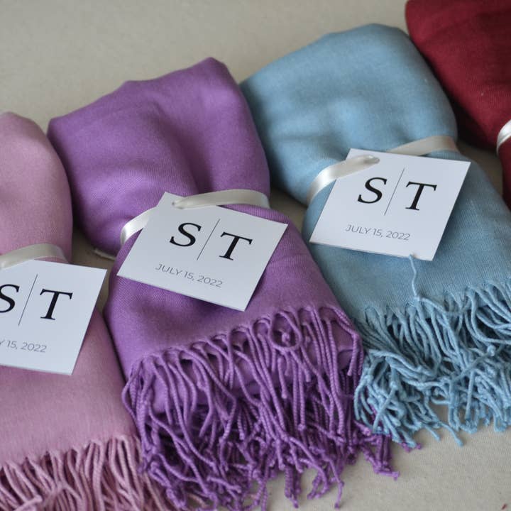 Uniq Favors - Wholesale Scarf - Women's - Pashmina Shawl Wedding, Bridal Shower Favor, Bulk Scarves