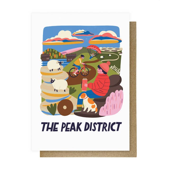 Lauren Radley - Wholesale Everyday Greeting Card - Peak District Travel Poster Card