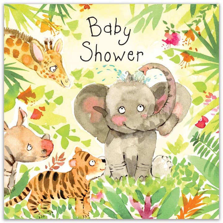 Twizler Ltd - Wholesale Baby Card - Baby Shower Card Elephant1