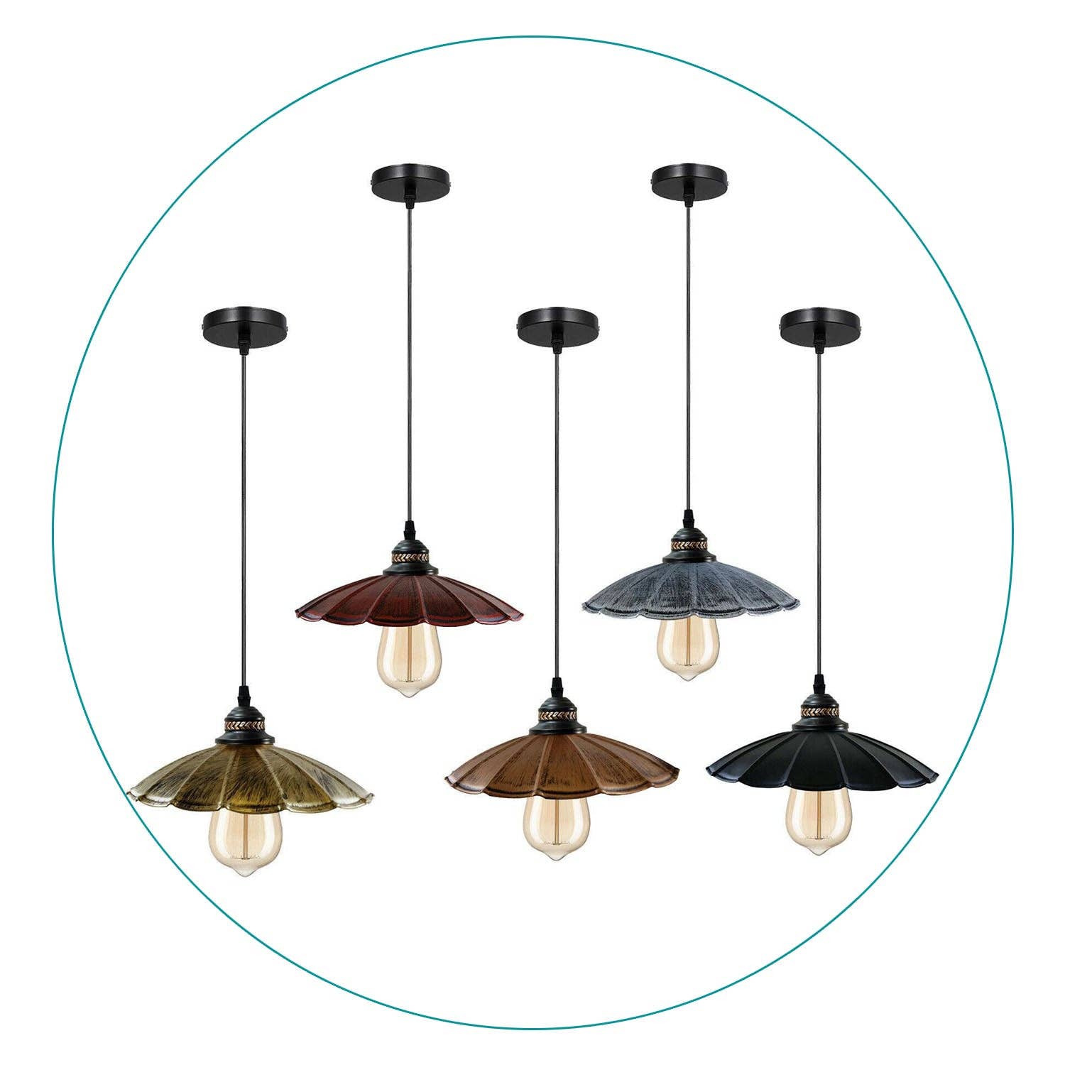 Ledsone – wholesale Chandelier/hanging light – Industrial Vintage Retro Hanging Pendant Light Fixtures11