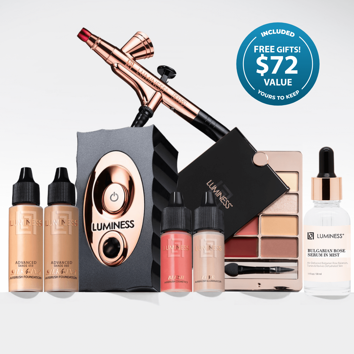 LUMINESS - Wholesale Makeup Brush Set - Icon Airbrush System Kit28