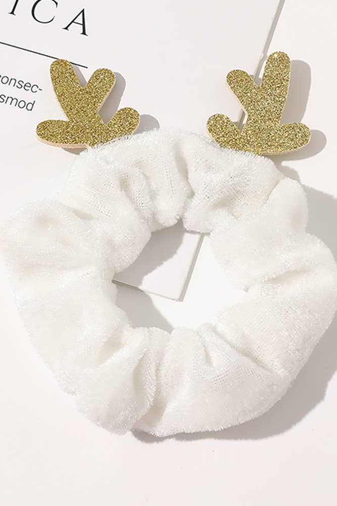 UNISHE - Vente Ensemble d'accessoires pour cheveux – femme - Corde à cheveux de cerf de Noël en velours uni MOQ, 5 pièces, ZK4263