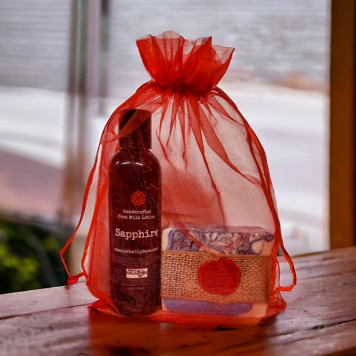 Bolsa de regalo de jabón y loción para venta al por mayor de Steele Family Farm