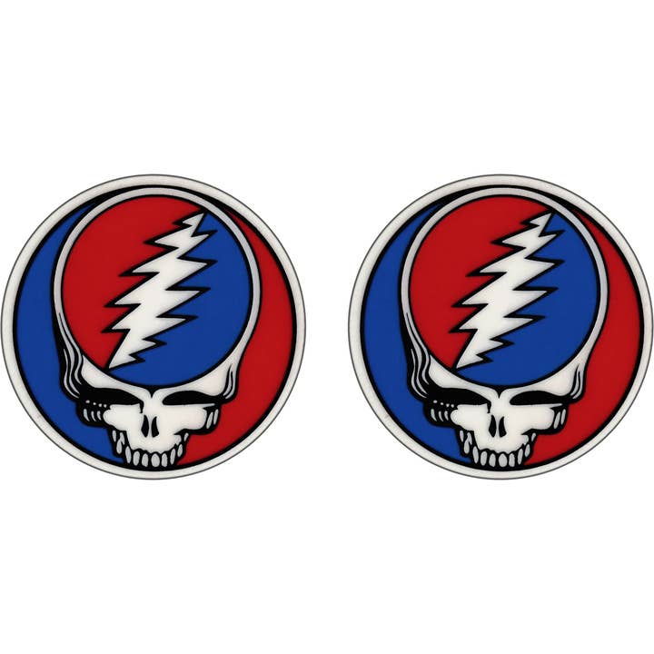 Window Stickers - Grateful Dead - Steal Your Face - Set Of 2 for wholesale by Square Deal Recordings & Supplies