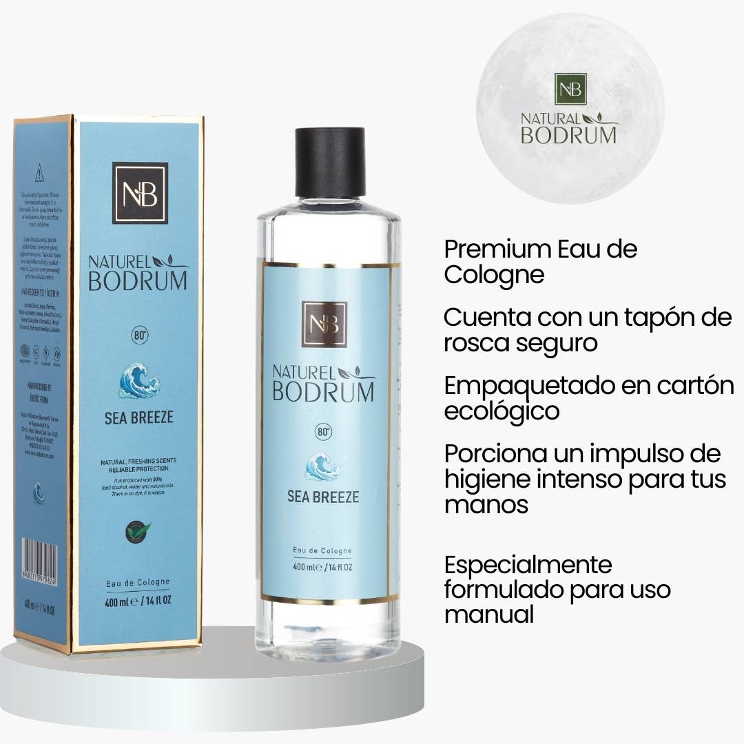 NB NATURAL BODRUM – wholesale Handdesinfektion – Sea Breeze Eau De Cologne Extra Stark 14Oz Turkisk Kölnvatten12