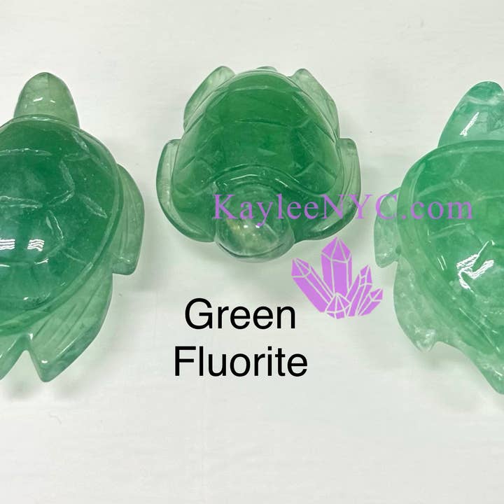 KayleeNYC - Wholesale Spiritual Stone/Crystal - 2.5β Hand Carved Natural Crystal Sea Turtles5