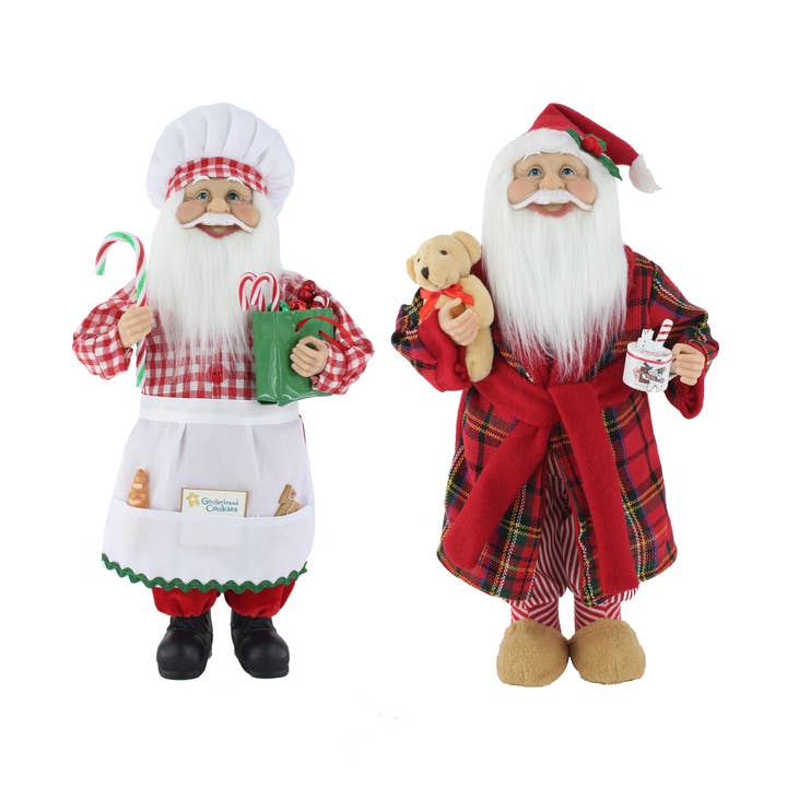 16 BABBO NATALE - 2 BABBI NATALE FANTASIOSI per la vendita all'ingrosso da parte di Country Silk