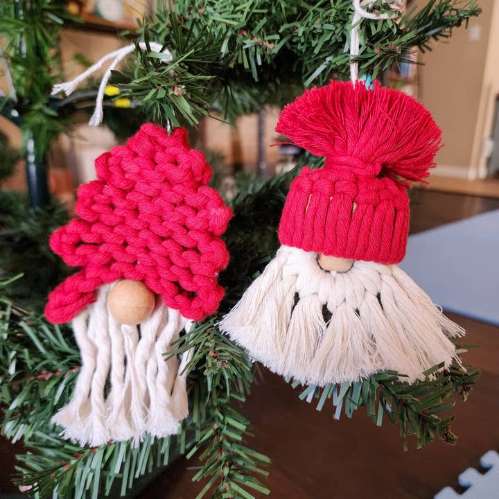 Handmade By Uruba - Wholesale Ornament - Christmas Gnomes | Cute Tree Decor | Boho Holiday Charms6
