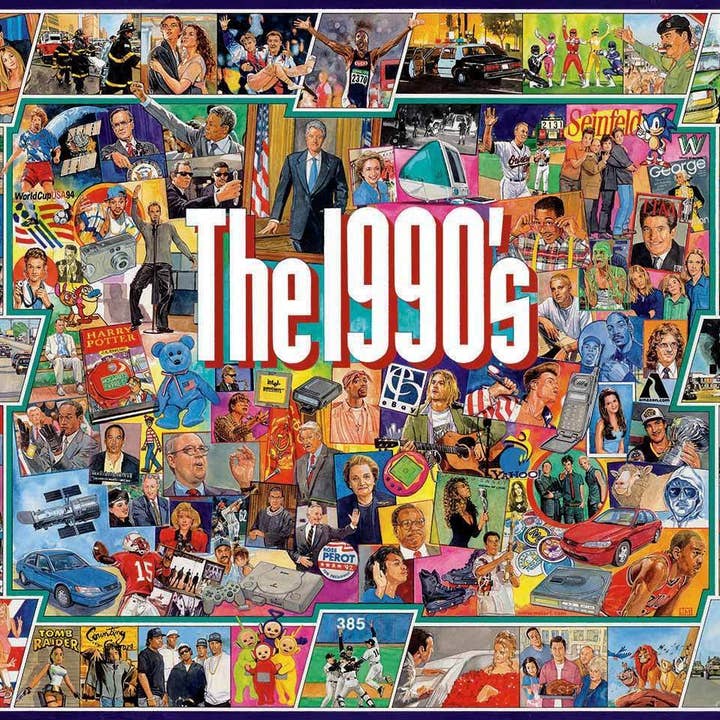 The Nineties (959pz) - 1000 Piece Jigsaw Puzzle for wholesale by White Mountain Puzzles
