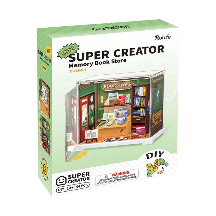 Robotime - Wholesale DIY Craft Kit - DWS04B Rolife Memory Book Store DIY Miniature House4
