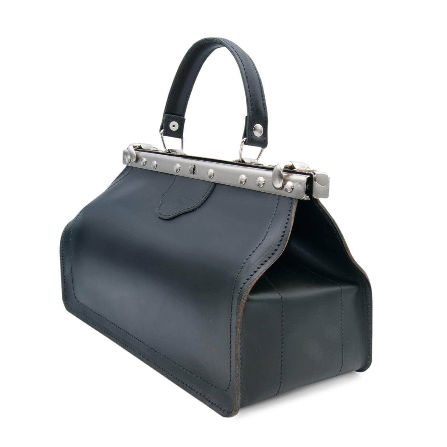 Thielemann Leather Manufacturer - Wholesale Top Handle Bag - Women's - “Santa Maria” doctor bag with leather pockets1