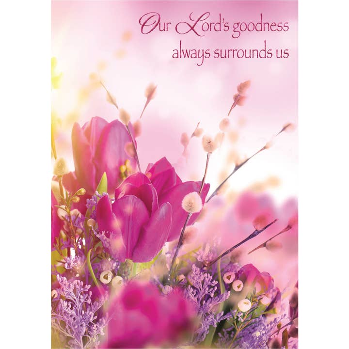 Crown Point Graphics - Wholesale Birthday Card - Shining Delicate Tulips | Birthday Greeting Card2