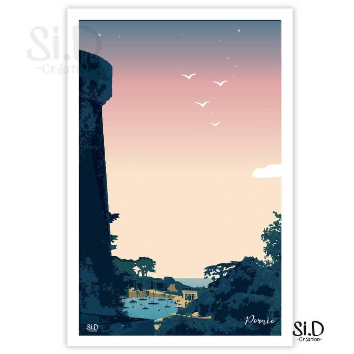 Pornic Jour poster for wholesale by Si.D