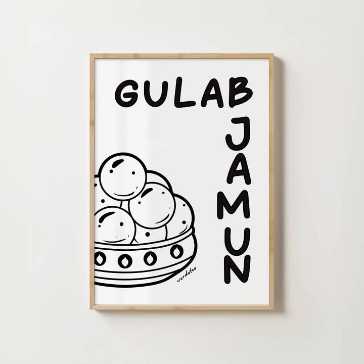 Wordotco - Wholesale Art print - GULAB JAMUN PRINT1