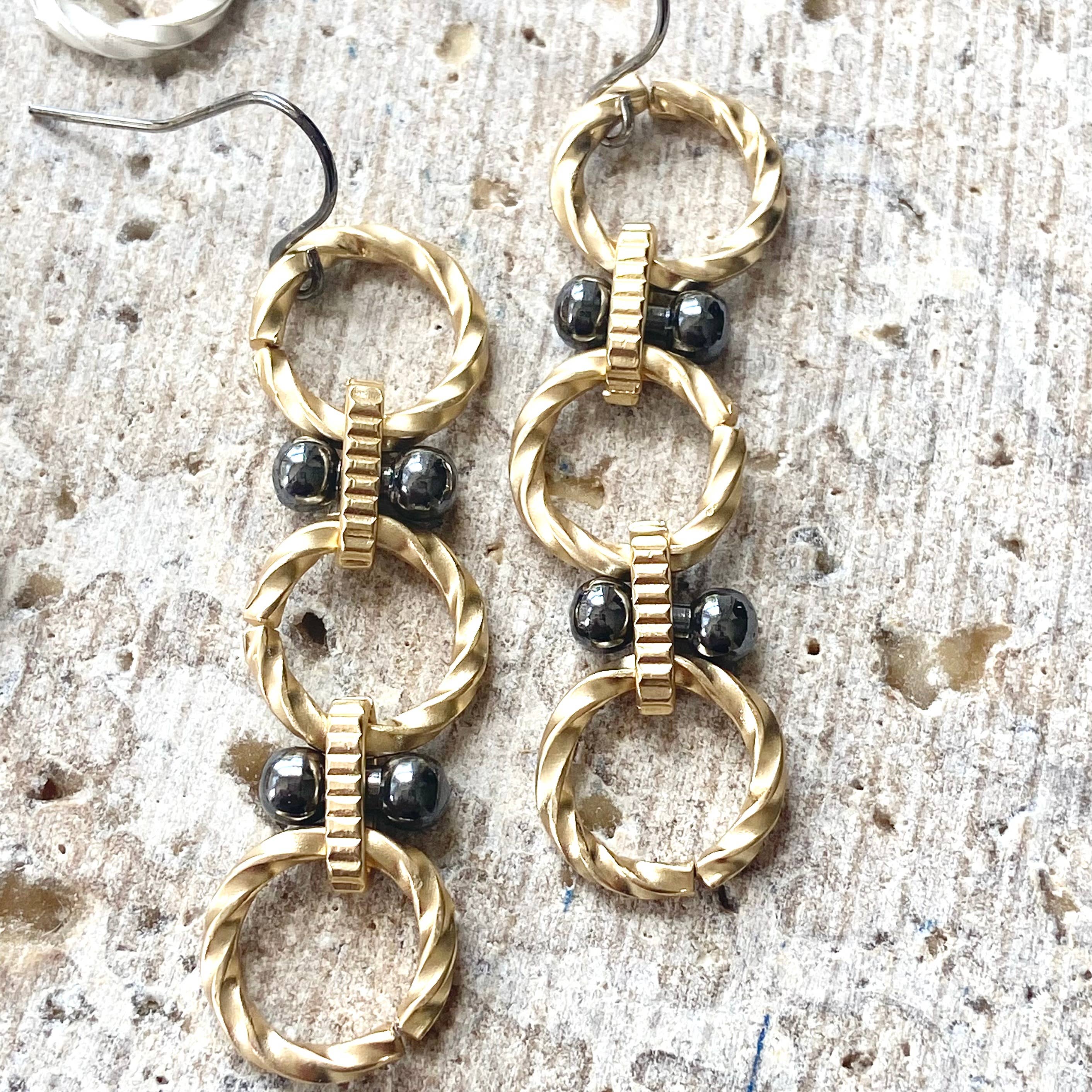 VB&CO Designs Handmade Jewelry - Wholesale Dangle Earrings - Handmade earrings matte metal  Boutique Jewelry Trending Now4