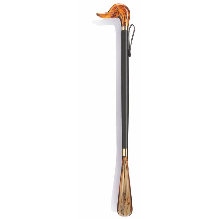 Amber Duck Shoehorn for wholesale by Harvy Canes