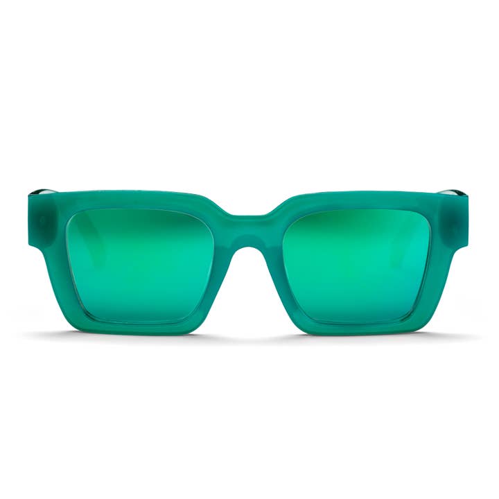 MAX recycled plastic sunglasses green for wholesale by CHPO