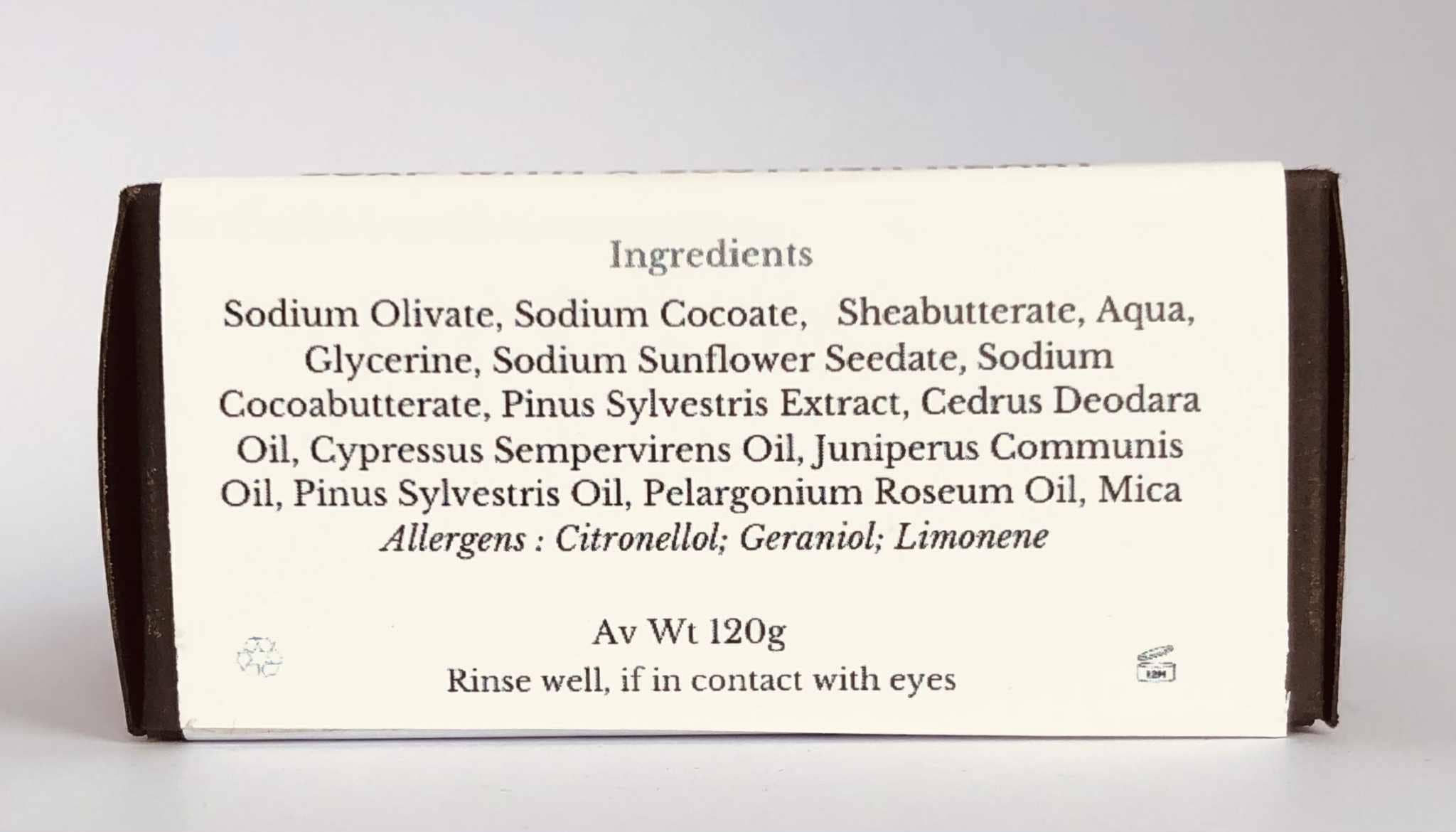 macSoap – wholesale Bar Soap – Scots Pine & Juniper.  Scottish Botanical Soap4