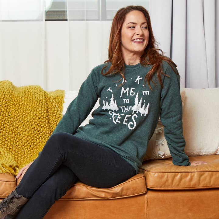 Moore Collection - Wholesale Graphic Sweatshirt - Unisex - The Trees Crewneck Sweatshirt