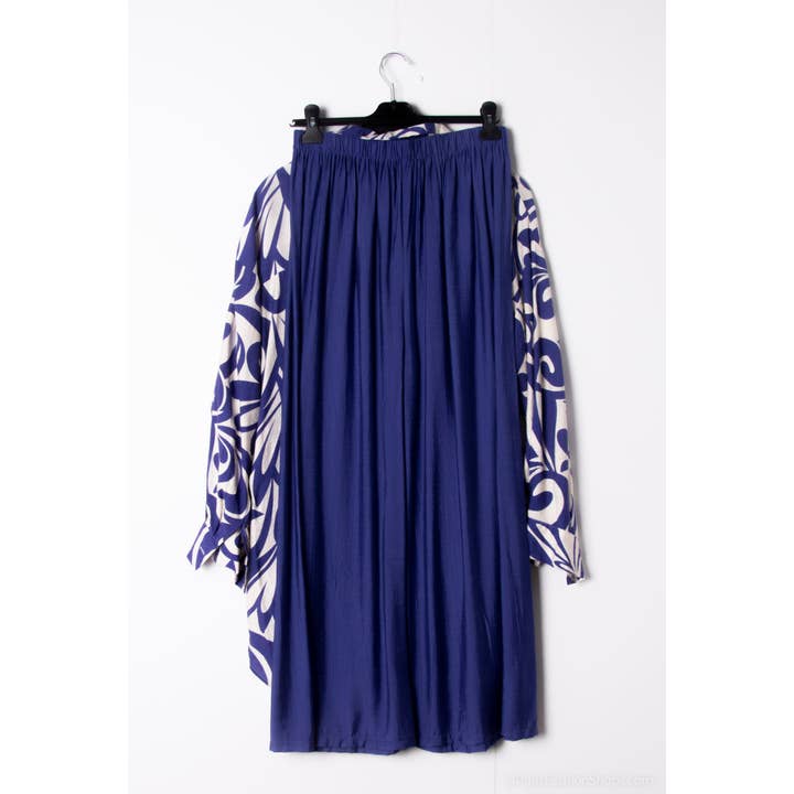 Conjunto de camisa e calça com tecido tipo linho e estampa floral por atacado de LUSA MODE