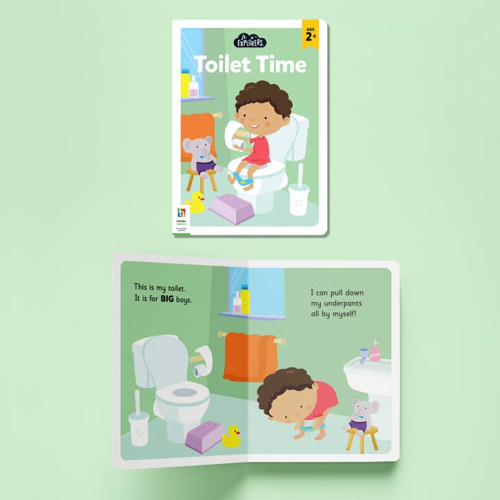 Hinkler Australia - Wholesale Baby and toddler book (0–2) - Junior Explorers Toilet Time for Boys5