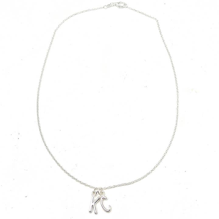 Baubles by B - Wholesale Pendant/Charm Necklace - Silver KC Kansas City Hometown Necklace Chiefs2