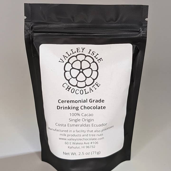 Drinking Chocolate Small 2.5 Oz Bag for wholesale by Valley Isle Chocolate