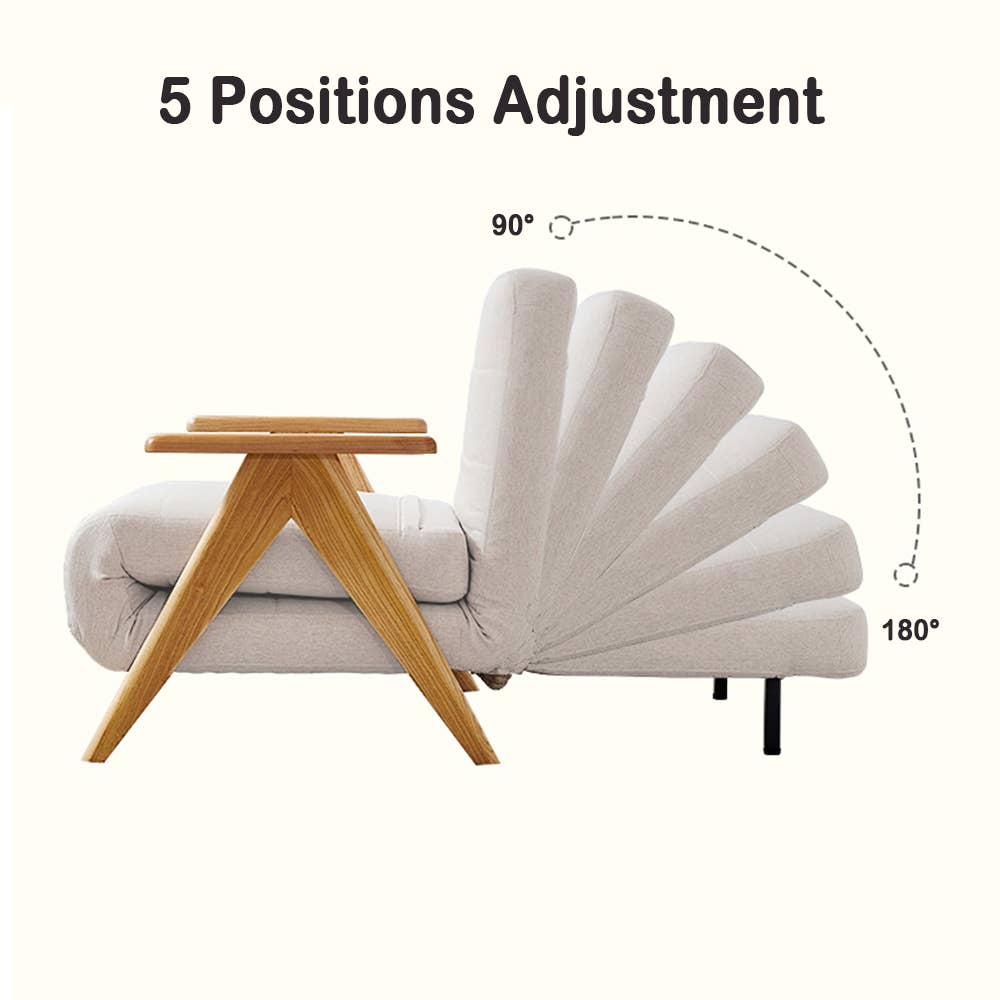 VIVZONE - Wholesale Sofa - Convertible Reclining Sleeper Armchair Futon Chair Sofa5