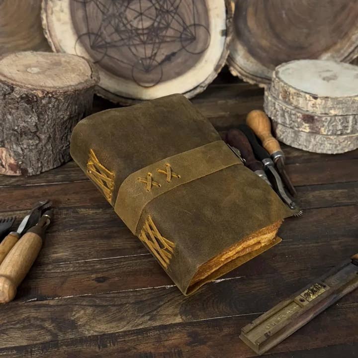 Billion Brothers - Wholesale Journal/Diary - Vintage Leather Journal Blank Spell Book of Shadows Grimoire2