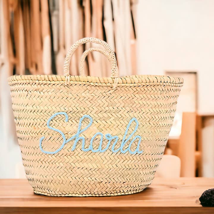 HandmadeBestSeller - Vente Sac de plage - Sac de plage personnalisé, sac de plage de vacances, Large Market
