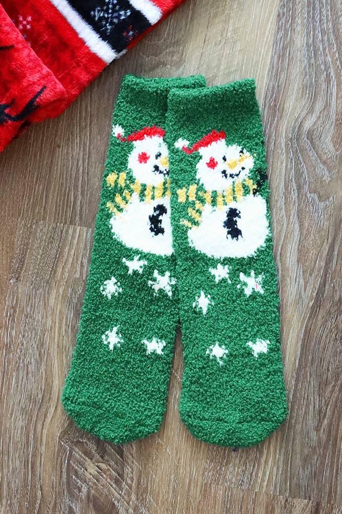 Hana - Wholesale Socks - Women's - Christmas Holiday Fuzzy Socks Set3