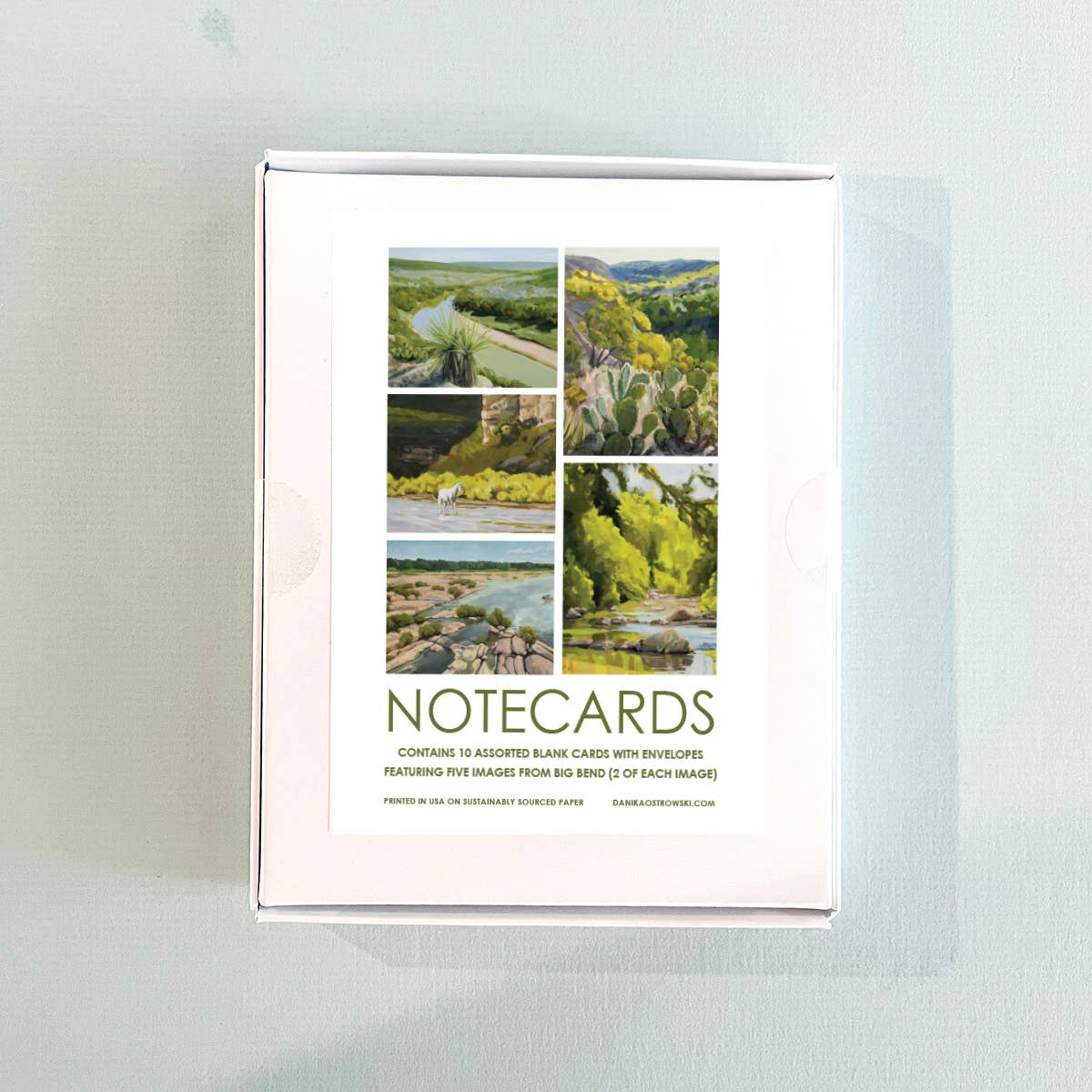 Danika Ostrowski Art + Design - Wholesale Stationery/Notecard Set - Texas Hill Country Notecard Set2