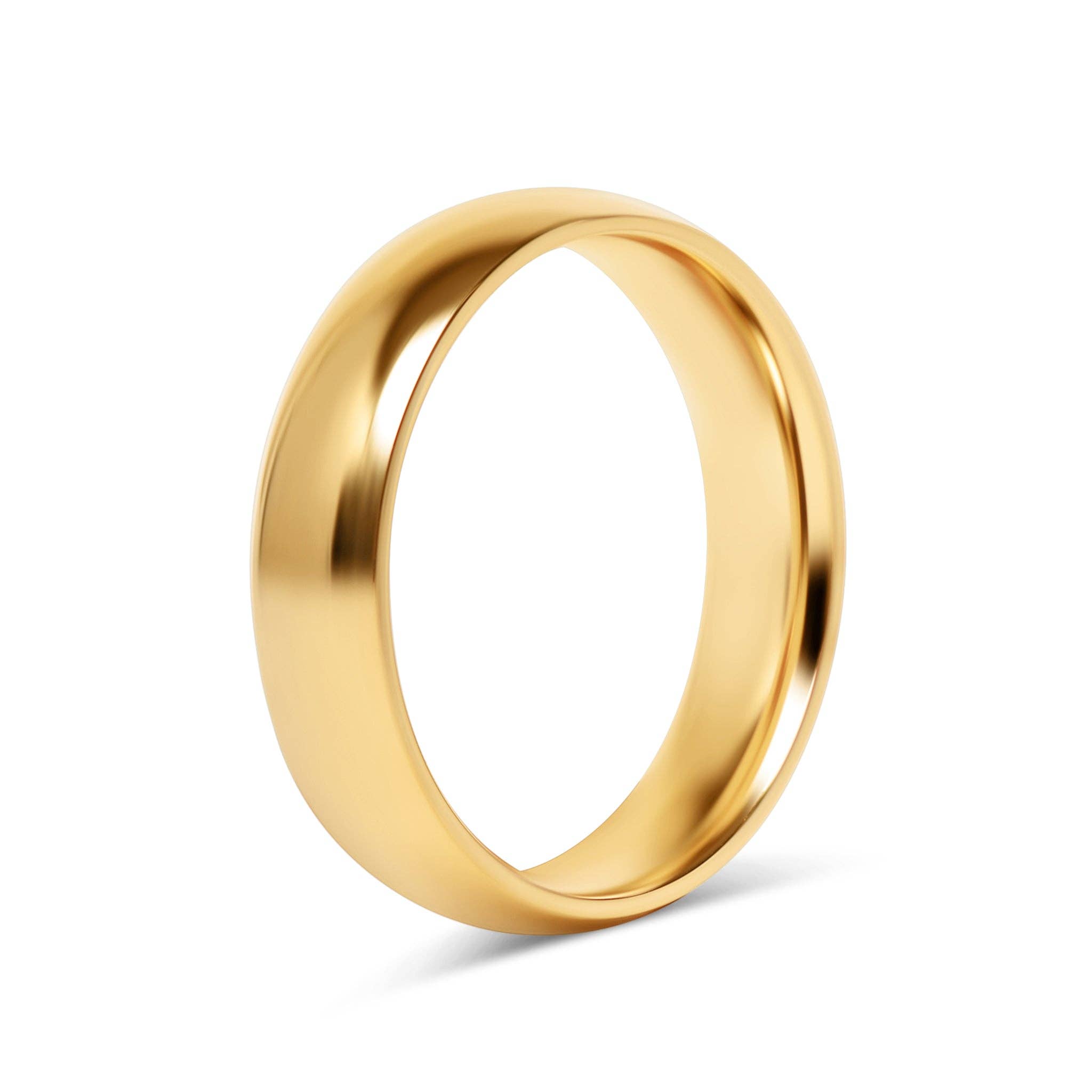 WJW - Wholesale Band/Stacked Ring - Stainless Steel Blank Gold Ring14
