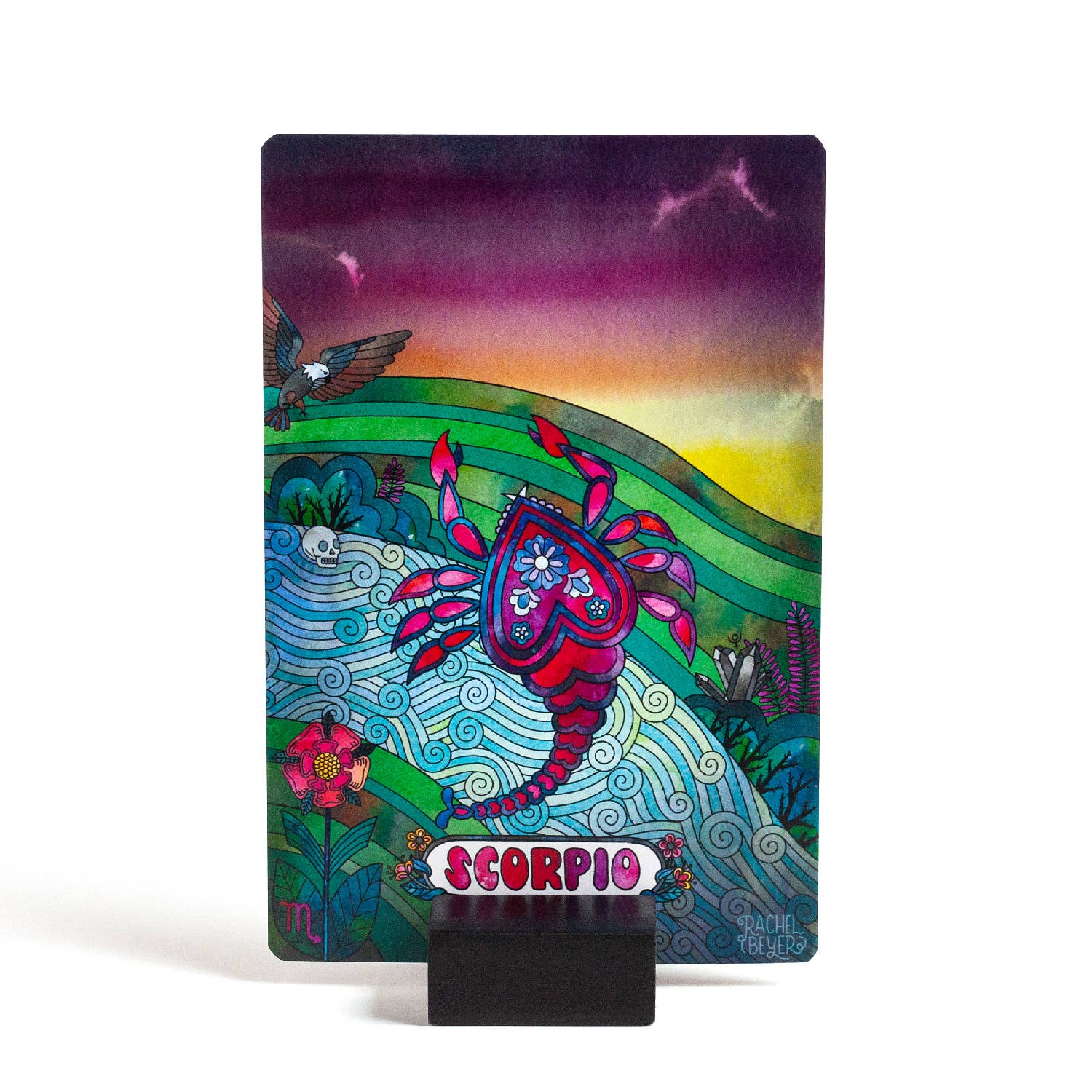 Rachel Beyer - Wholesale Art Print - Scorpio Zodiac Mini Art Print3