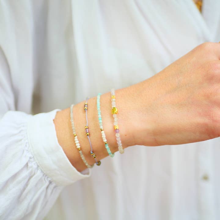 GINANDGER - Wholesale Beaded Bracelet - ANVESHAN FLUORITE CORD BRACELET1