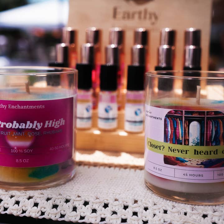 Gay Pride Soy Candles for wholesale by Earthy Enchantments