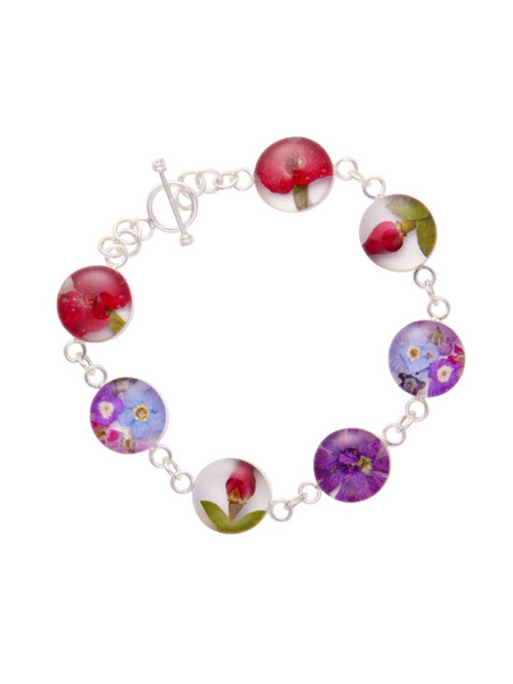 Pulseira com Flores Mistas #2 por atacado de Fresh Jewelry Co