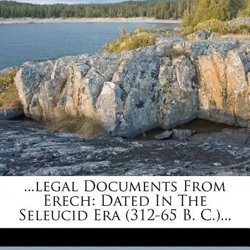 Books by splitShops - Wholesale Book - Adult - ...Legal Documents from Erech: Dated in the Seleucid Era (312-65 B. C.)... - Paperback