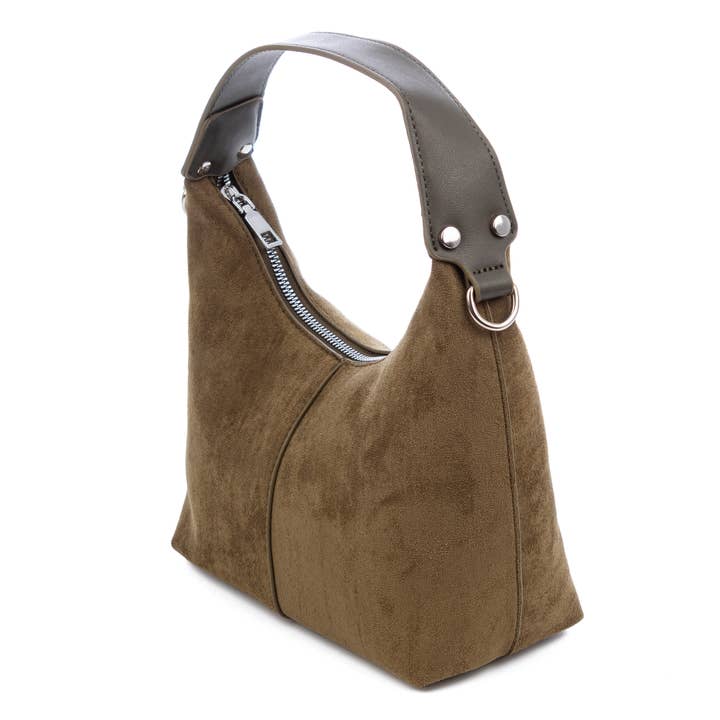 FIRENZE ARTEGIANI - Vendita all'ingrosso Tracolla - Donna - Atina borsa a tracolla in vera pelle scamosciata.4