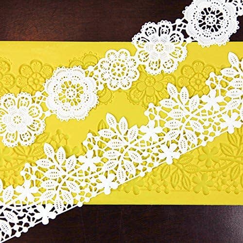 Global Sugar Art - Wholesale Craft Tool - Global Sugar Art Blossoms & Vines Silicone Lace Mat for Cake Decorating, by Global Sugar Art2