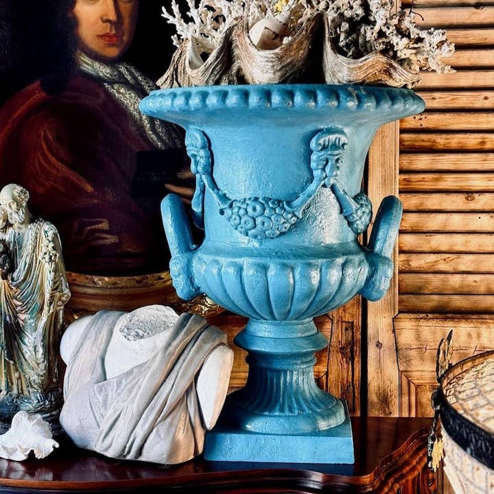 Cast Iron Urn Planter for wholesale by Artisan Metal Art INC