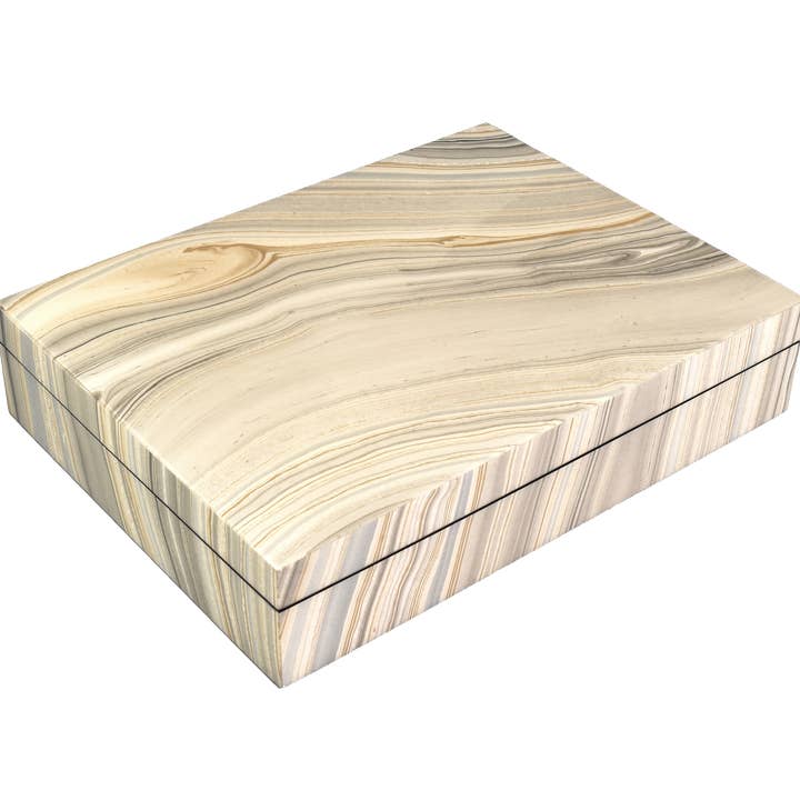 Tucson - Stationery Box - Paper Inlay with Lacquer L-45TP for wholesale by Pacific Connections