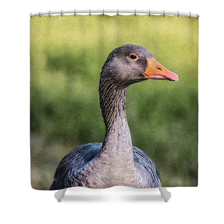 SHOWER CURTAIN “THE BROWN GOOSE PORTRAIT IN ART” for wholesale by sorayadapuzzostore