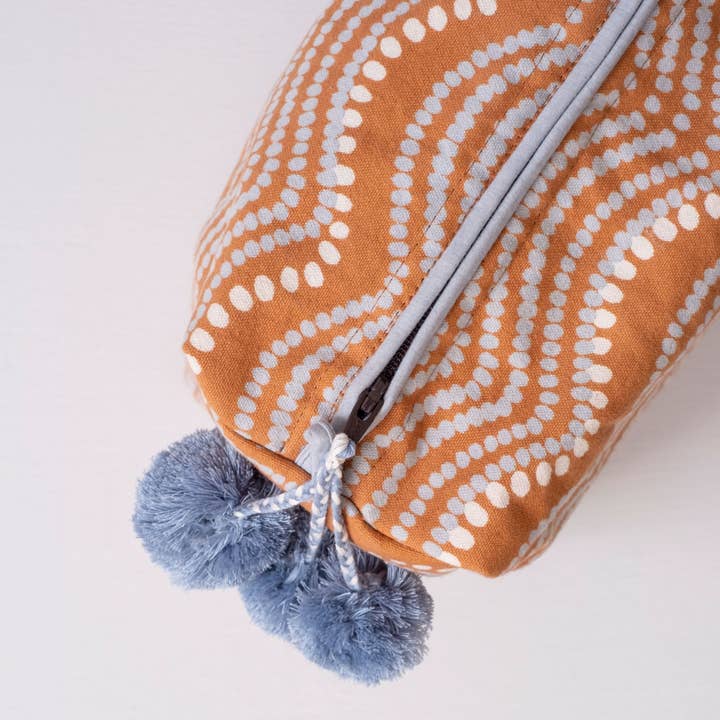 Graymarket Design - Wholesale Toiletry Bag - Women's - Waves Pumpkin Toiletry Bag