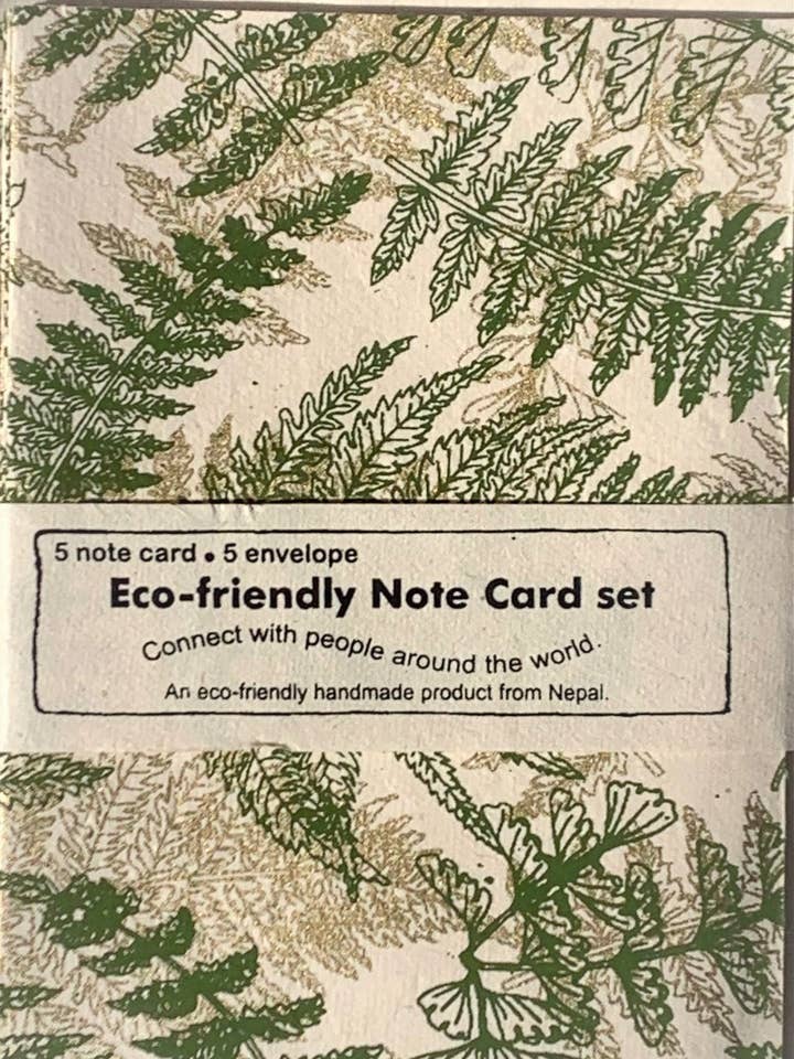 A2 Stat Fern gold & green on cream for wholesale by Giftsland